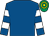 Royal blue, royal blue & white hooped sleeves, emerald green & yellow hooped cap (Crohan O'Shea)
