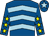 Royal blue, light blue chevrons, royal blue sleeves, yellow stars, royal blue cap, light blue star (Fistral Beach Ltd)