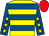 Yellow, royal blue hoops, royal blue sleeves, yellow stars, red cap (Jowsey, Bainbridge & McKeown)