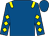 Royal blue, yellow epaulets, diamonds on sleeves (Tim And Sue Payton)