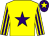 Yellow, purple star, striped sleeves, purple cap, yellow star (Gabby Gajova And Friends)