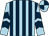 Light blue and dark blue stripes, chevrons on sleeves, quartered cap (Keith And Sue Lowry)