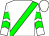 White, green sash, green chevrons on sleeves, white cap (Smart Angle Llp)