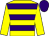 Yellow & purple hoops, yellow sleeves, purple cap (John B O'Hagan)