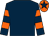 Dark blue, dark blue & orange hooped sleeves, orange cap, dark blue star (Edward M Walsh & Tadhg O'Sullivan)
