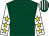 Dark green, white sleeves, yellow stars, dark green & white striped cap (Belle Boys Syndicate)