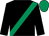 Black, emerald green sash & cap (Liam Lennon)