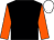 Black, amber slvs, white cap (Mrs E P Harty)