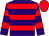Purple, red hoops, red cap (Mr & Mrs Michael Edwardson)