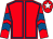 Red, royal blue seams, chevrons on sleeves, red cap, white star (Stephen Sinclair & Ian Duncan)