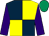 Dark blue and yellow (quartered), purple sleeves, emerald green cap (Worcester Racing Club)