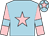 Light blue, pink star, pink sleeves, light blue armlets, light blue cap, pink star (Mr J Durston & Mr N Harris)
