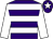 Purple & white hoops, white sleeves, white star on cap (Paddy Berkery)