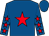 Royal blue, red star, red stars on sleeves, royal blue cap (Carrig Syndicate)