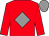 Red, grey diamond, grey cap (Mr Alvin Trowbridge)