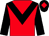 Red, black chevron and sleeves, black cap, red diamond (Colleen Ford-ellis)