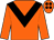 Orange, black chevron, black spots on cap (Mrs V J Maher)