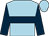 Light blue, dark blue hoop, dark blue sleeves, light blue cap (Garristown Aintree Syndicate)