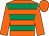 Orange, emerald green hoops, orange sleeves and cap (The North South Syndicate)