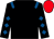 Black, royal blue epaulets, diamonds on sleeves, red cap (Mrs P Clark)