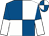 Royal blue and white (quartered), halved sleeves (The Joy Of Six)