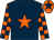 Dark blue, orange star, orange and dark blue check sleeves, orange cap, dark blue star (Mrs Lisa Boddington & Adrian Wintle)
