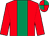 Red, emerald green stripe, quartered cap (Mr Michael F Bates)