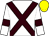 White, brown cross belts and armlets, yellow cap (Mr A D Crook)