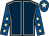 Dark blue, beige seams, royal blue sleeves, beige stars, royal blue cap, beige star (Financial Lifestyle Management Limited)