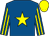 Royal blue, yellow star, striped sleeves, yellow cap (Force Eight Syndicate)