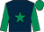 Dark blue, emerald green star & sleeves, emerald green cap (Mrs L Graffin)