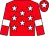 Red, white stars, white armlet, white star on cap (James P Moran)