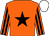 Orange, black star, striped sleeves, white cap (P Meany)