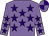 Mauve, purple stars, quartered cap (Pete & Pauline Wordingham & Partner)