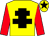 Yellow, black cross of lorraine, red sleeves, yellow cap, black star (Simon Broke And Partners)