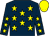 Dark blue, yellow stars, yellow cap (Gaf Racing)