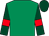 Emerald green, dark green sleeves, red armlets, dark green cap (B B S & Lot 51)