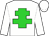 White, Lime green cross of Lorraine (Mme V Boudier-Cormy)