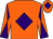 Orange, purple diamond, diabolo on sleeves and diamond on cap (Hawkings Finch Harding Stubbs Willis)