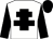 White, black cross of lorraine & sleeves, black cap (Hard Decisions Syndicate)