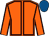 Orange, brown seams, royal blue cap (James McAuley)