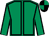 Emerald green, black seams, quartered cap (Mrs M Rogers)