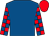 Royal blue, royal blue and red check sleeves, red cap (The Dandhu Partnership)
