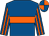 Royal blue, orange hoop, striped sleeves, quartered cap (Mrs P Izamis)