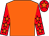 Orange, red sleeves, orange stars, red cap, orange star (Mr M Vaughan)