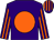 Purple, orange disc, striped sleeves and cap (Ged Martin Nick And Mrs R Carr)