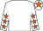 White, orange stars on sleeves, white cap, orange star (Phoenix Thoroughbred Limited)