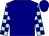 Navy, navy blocks on light blue sleeves (Pssi Racing Stable)