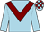 Light blue, maroon chevron, check cap (N G King)
