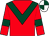 Red, dark green chevron & armlet, dark green & white quartered cap (Riverstown Racing Syndicate)